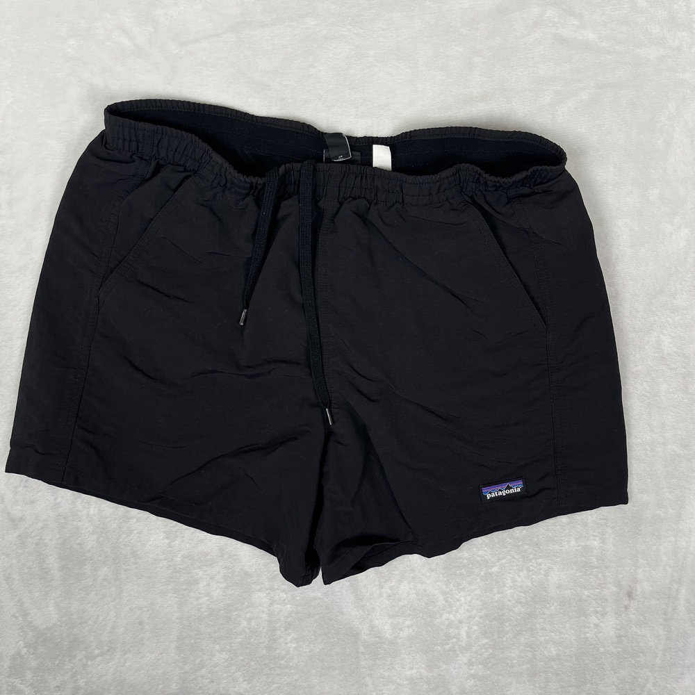 Patagonia Shorts Mens Medium Black Nylon 5 Inseam Quick Dry Hiking Running Gym
